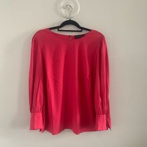 Long Sleeve Pink Blouse